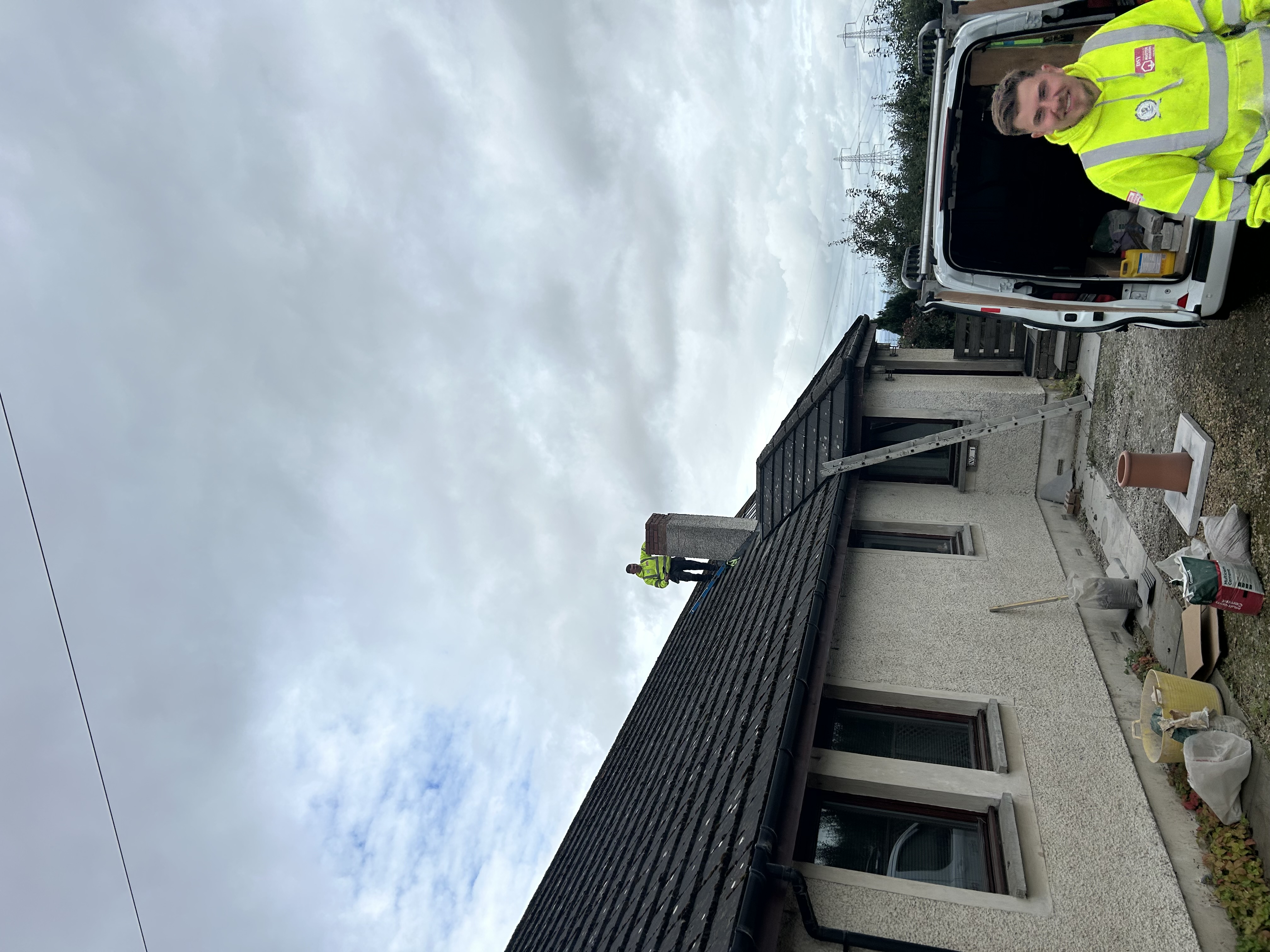 Chimney repair work
